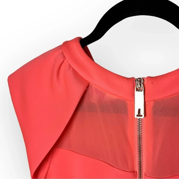 Ted Baker Pink Fit and  Flare Party Dress 3 - Picture 5 of 11